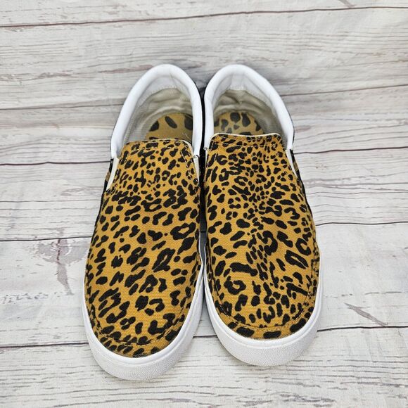 Nike Womens Size 7.5 Court Legacy Slip-On Shoes Leopard Cheetah Print DJ5938-001 - Picture 2 of 8